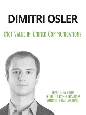 cover image of (No) Value in Unified Communications